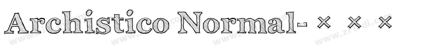 Archistico Normal字体转换